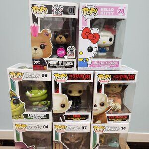Funko Pop  Figures Set Of Eight - 4 Monsters, 2 Television, 1 Furry N Fierce...